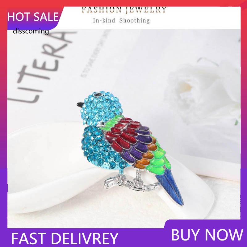 Áo Thun Tay Ngắn In Chữ SL| Trâm Cài Áo Hình Chú Chim Hoạt Hình Đính Đá Nhiều Màu Sắc