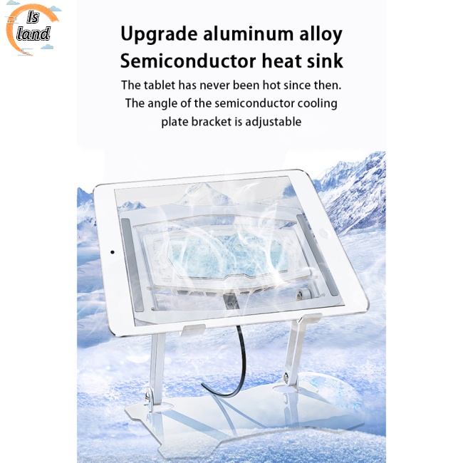 Giá Đỡ Máy Tính Bảng Bán Dẫn Làm Mát Hai Lõi Có Thể Điều Chỉnh Chiều Cao