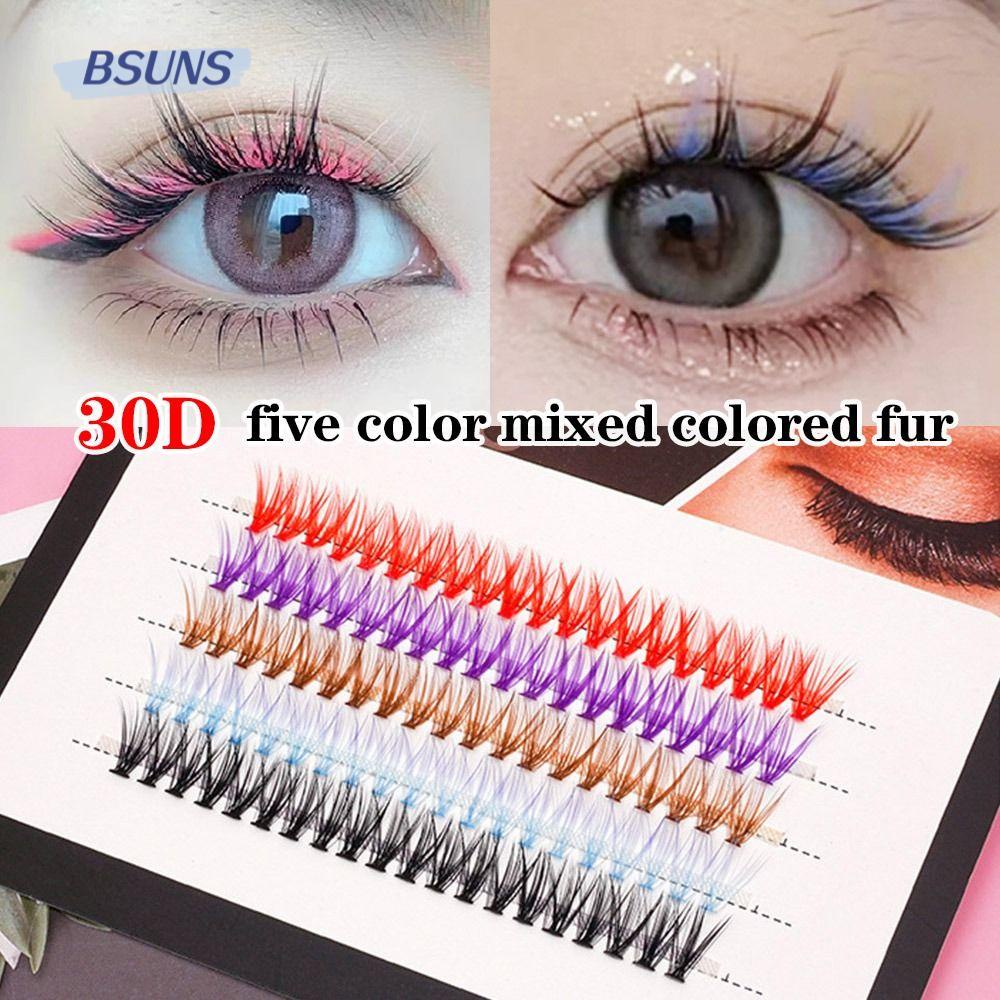 BSUNS Lông Mi Giả 30D Nhiều Màu Sắc Dùng Hóa Trang