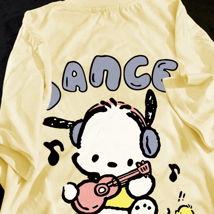 HIIXIIVI Áo Thun 100% Cotton Tay Ngắn Dáng Rộng In Họa Tiết Hoạt Hình Phong Cách Hàn Quốc Thời Trang Mùa Hè
