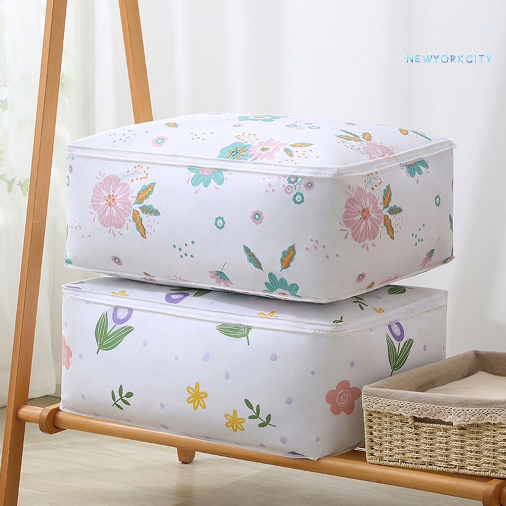 Túi Đựng Quần Áo PEVA In Họa Tiết Động Vật Chống Ẩm Có Khóa Kéo Tiện Dụng Cho Gia Đình