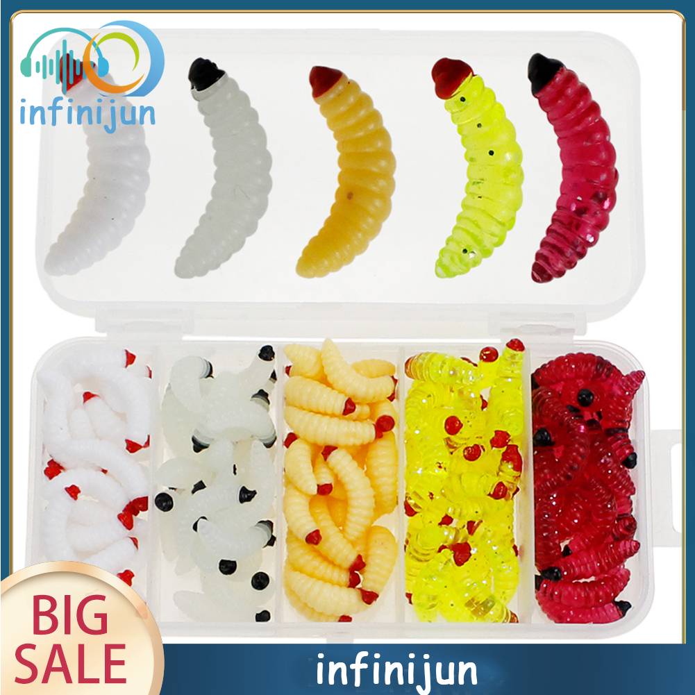 Mồi Câu Cá Giả Bằng Nhựa PVC Mềm Phát Quang 2cm 0.4g