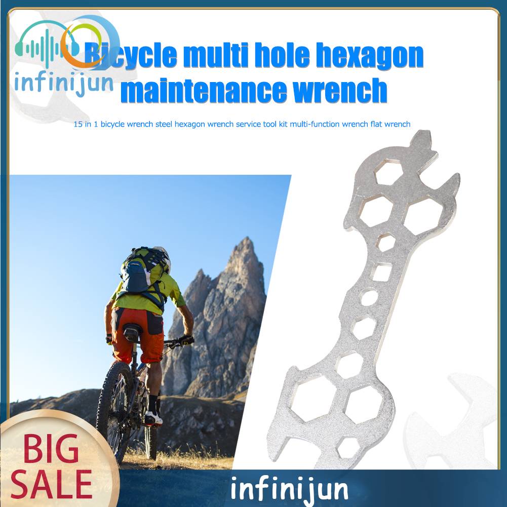Cờ Lê Lục Giác 15 Trong 1 5-17mm Sửa Chữa Xe Đạp
