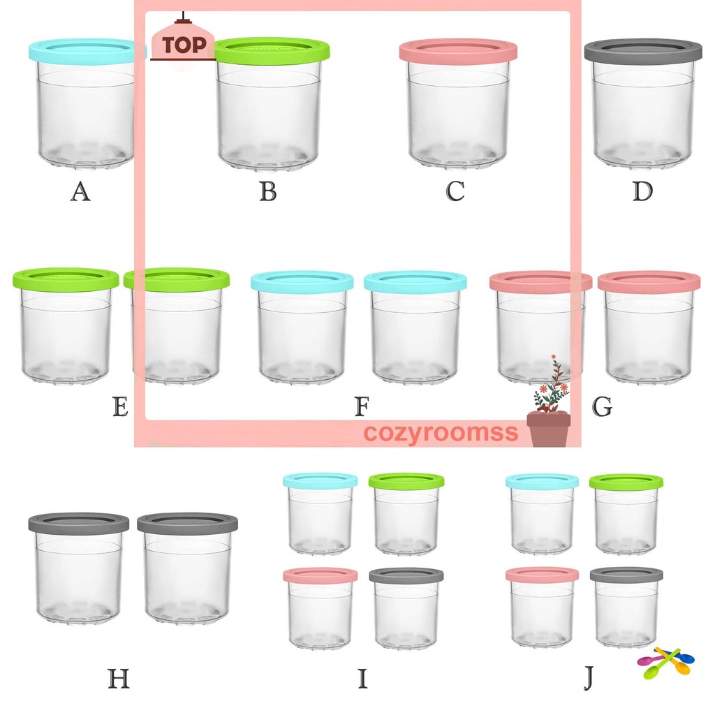 Cốc Đựng Kem Có Nắp Đậy Chống Rò Rỉ Có Thể Tái Sử Dụng