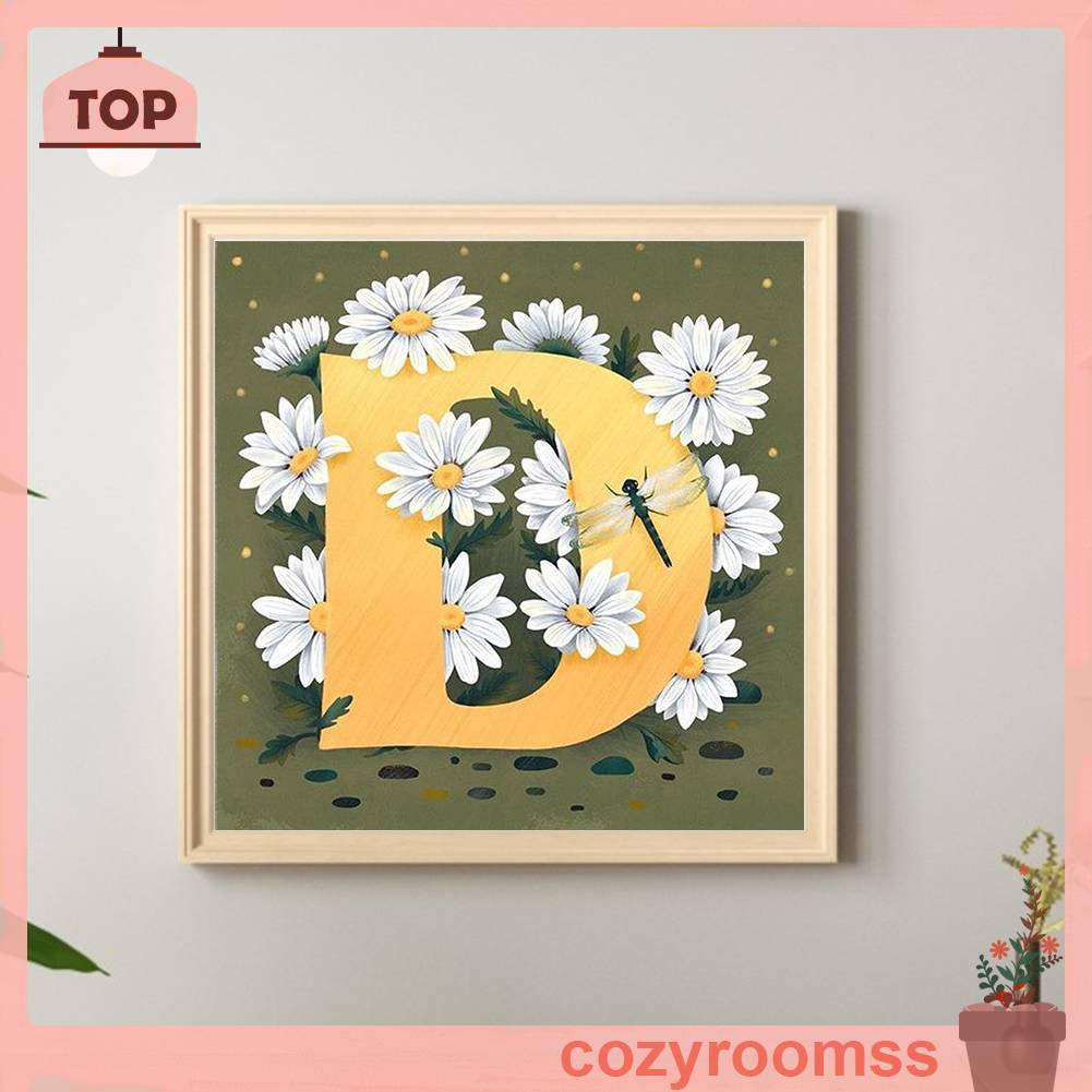 Tranh Đính Đá Kim Cương Toàn Bộ 5D DIY Hình Vẽ Hoa Và Chữ Trang Trí Nhà Cửa