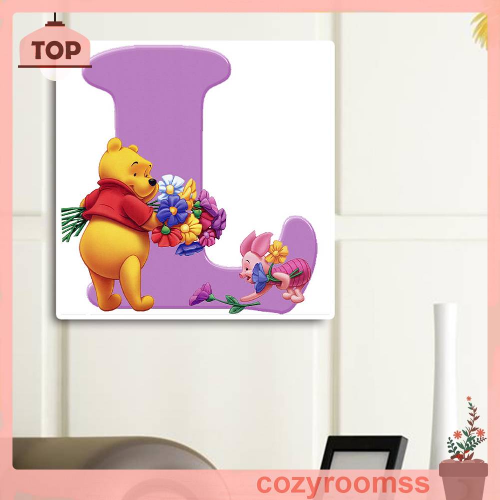 Tranh Đính Đá Kim Cương Toàn Bộ 5D DIY Hình Vẽ Winnie Kit Trang Trí Nhà Cửa