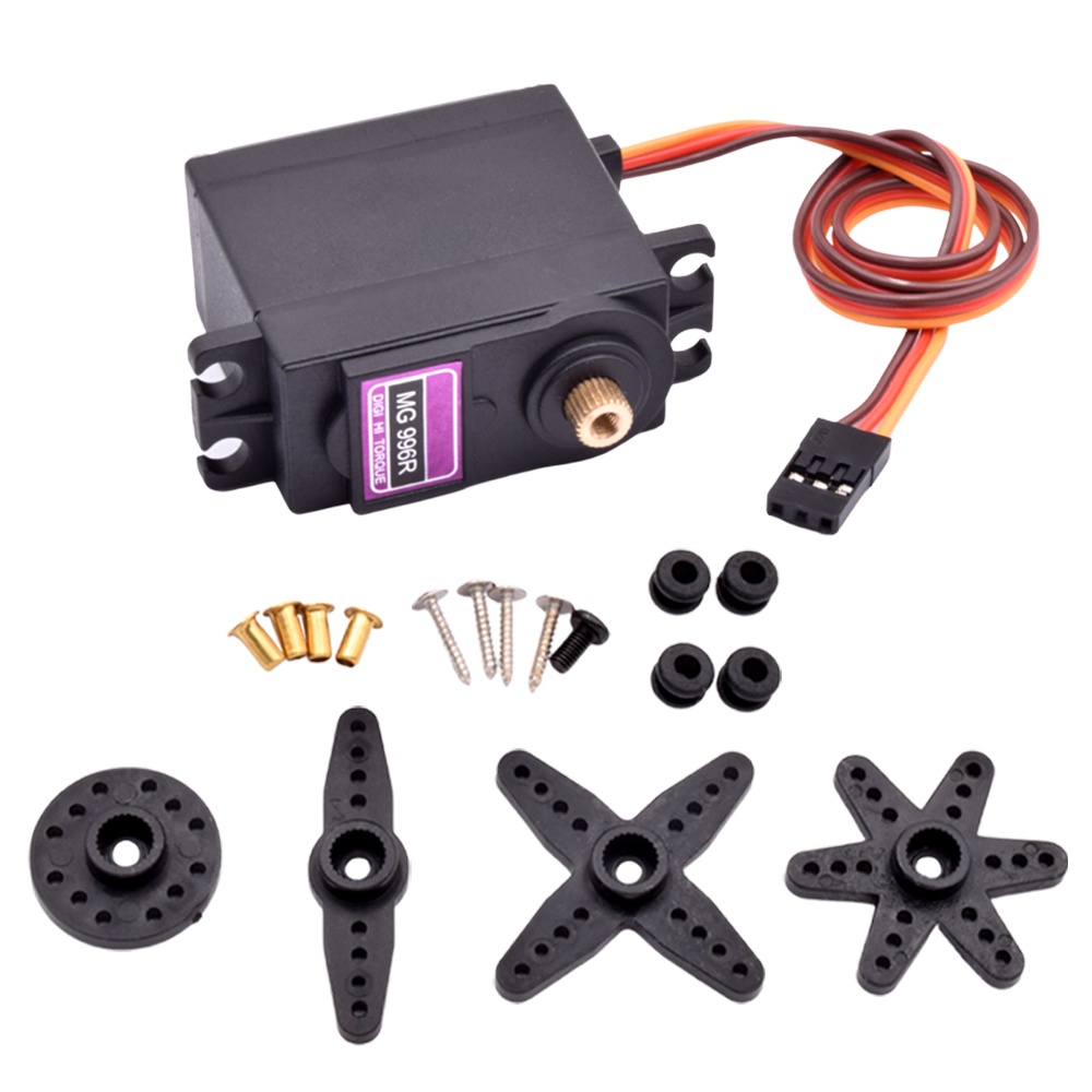 Động Cơ Servo MG996R JR Xoay 180 360 MG 996 Tốc Độ Cao Cho Robot / Trực Thăng Điều Khiển Từ Xa