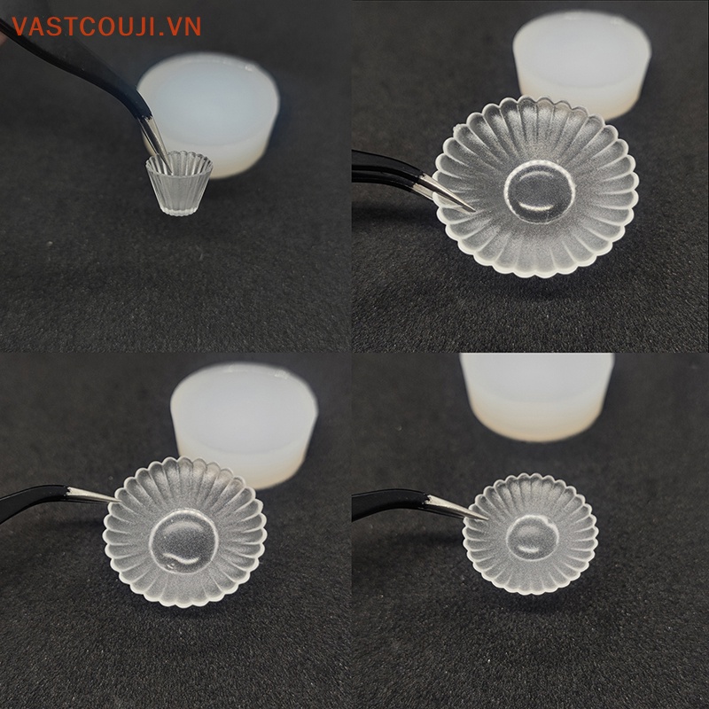 Mô Hình Tô Chén Dĩa Bằng Silicon Trang Trí Nhà Búp Bê