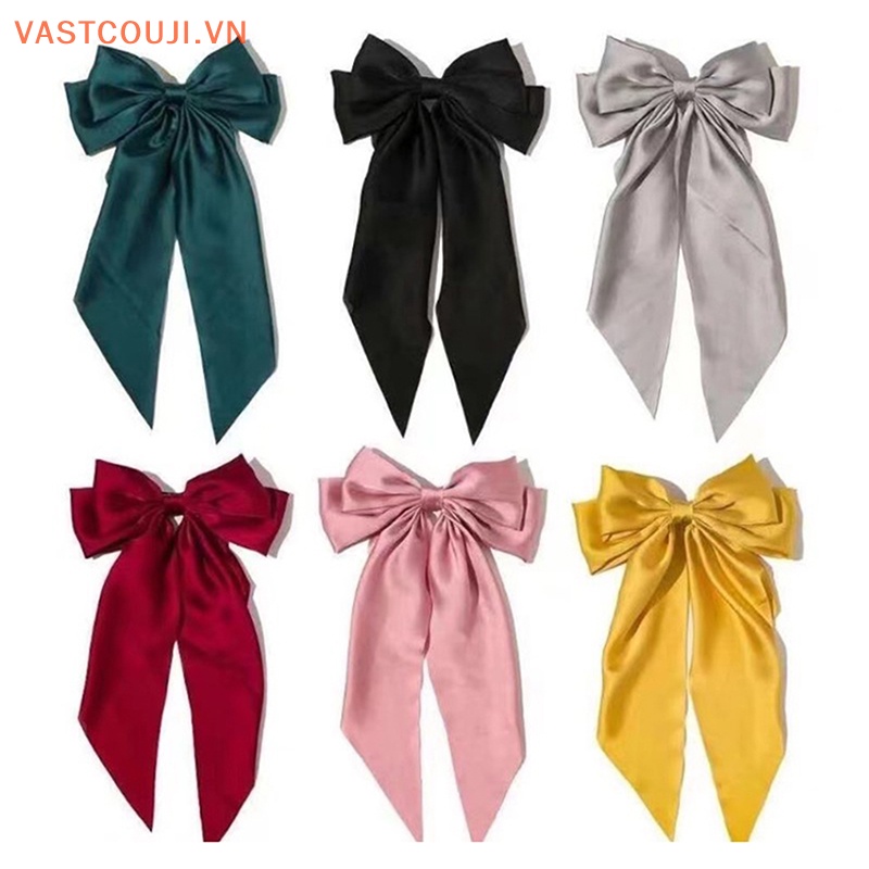 Kẹp Tóc Nơ Ruy Băng Lớn Thời Trang Hàn Quốc Cho Nữ