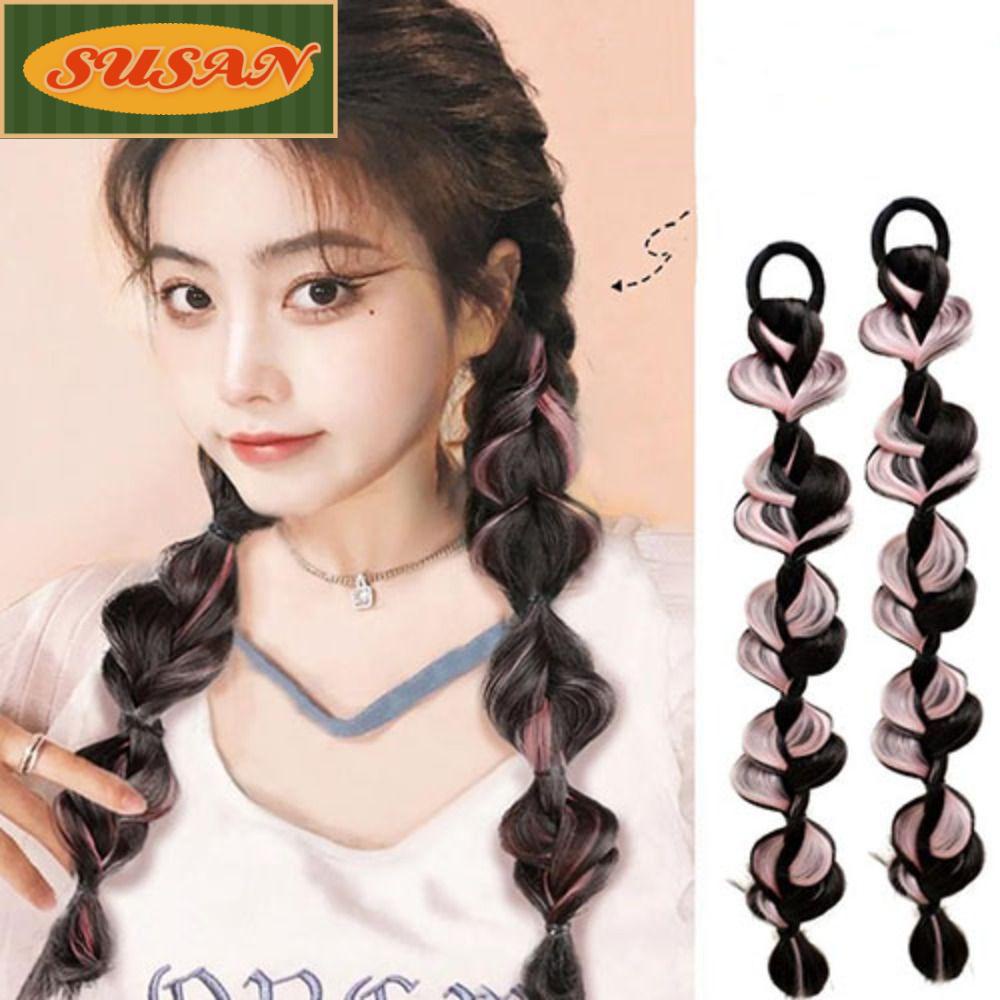 Tóc Giả Thắt Bím Tự Nhiên Dễ Thương Cho Nữ