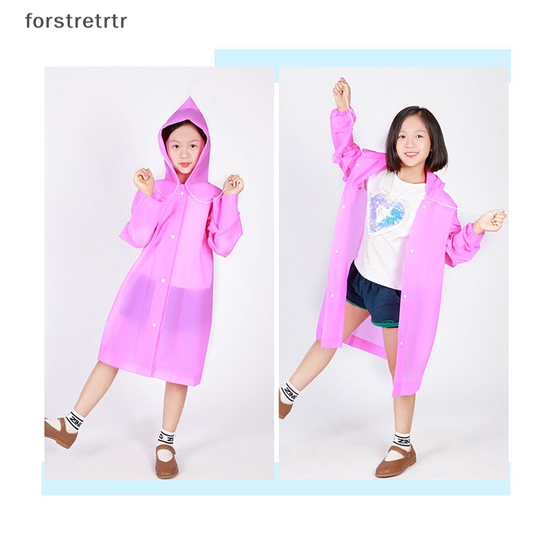 Forstretrtr Áo Mưa Họa Tiết Hoạt Hình Dễ Thương Cho Bé Chơi Lễ Hội Songkran