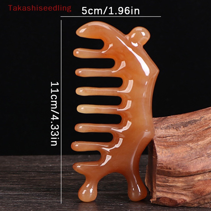 1 Lược Chải Tóc Mát Xa Da Đầu Răng Thưa Bằng Nhựa Resin