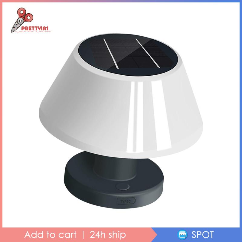 [Prettyia1] Đèn LED Để Bàn Năng Lượng Mặt Trời Ban Đêm Có Thể Sạc Lại