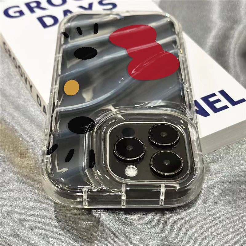 Ốp Điện Thoại Mềm Trong Suốt In Hình Biểu Cảm Mèo Cho Iphone 14Promax 1312 / 11 7 / 8plus xr / sins OUEW