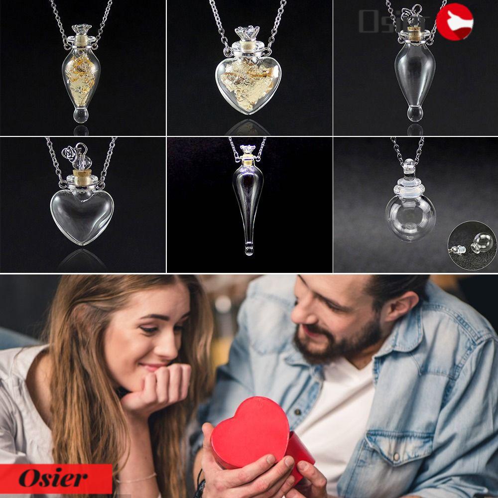 OSIER1 Vòng cổ Mặt Giọt Nước Hoa Trong Suốt