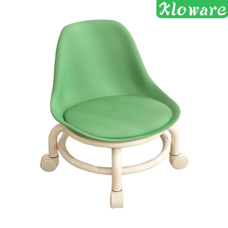 Ghế Lăn Cao Thấp Có Lưng Bằng Thép Không Gỉ Chiều Cao 45cm