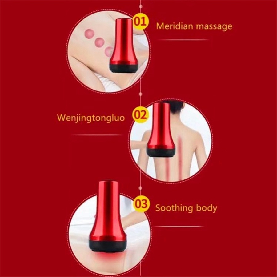 Máy giác hơi cạo gió cầm tay massage, giúp giảm đau, mệt mỏi
