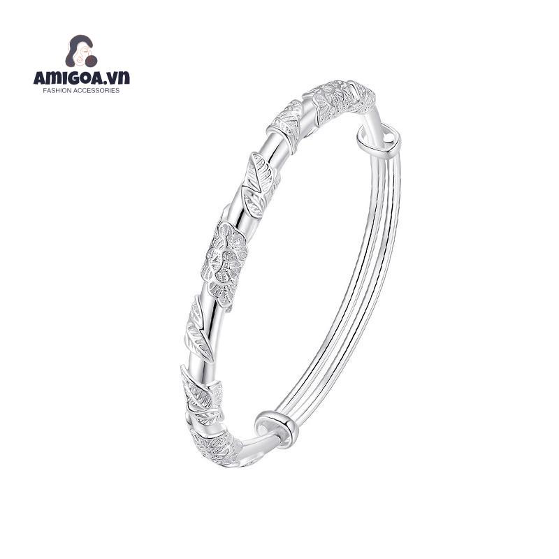 ✨✨Vòng Đeo Tay Dạng Mở Họa Tiết Hoa Mori Girl Thời Trang Dễ Phối Đồ Nhẹ Nhàng Tinh Tế Có Thể