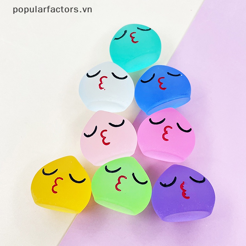 Bộ 5 Tượng Giọt Nước Nhỏ Bằng Nhựa Phát Sáng Dễ Thương Trang Trí Bảng Điều Khiển Xe Hơi / Nhà Cửa / Sân Vườn