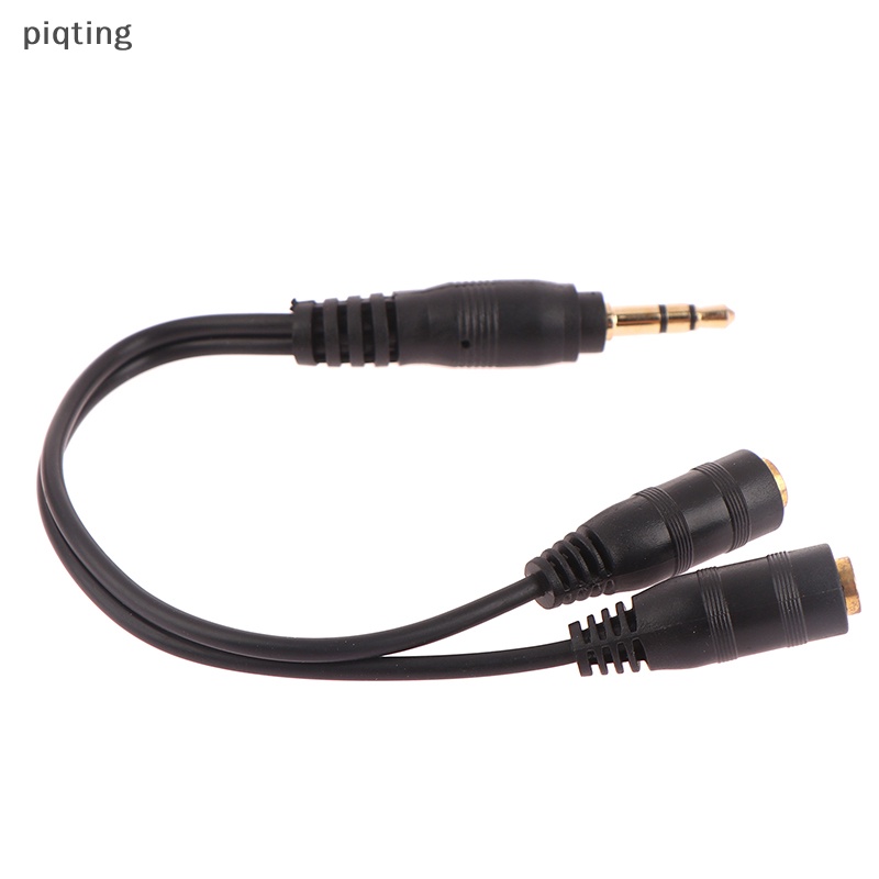 Cáp Chia Tai Nghe 2 CổNg 3.5mm Sang 2 Lỗ CắM Chuyên DụNg Cho Iphone Android