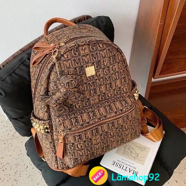 Balo nữ Hoạ Tiết GML Unisex Hot Trend 2023 Phong Cách Hàn Quốc trẻ trung balo học sinh