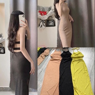 Đầm yếm xốp nhật có mút chất đẹp
