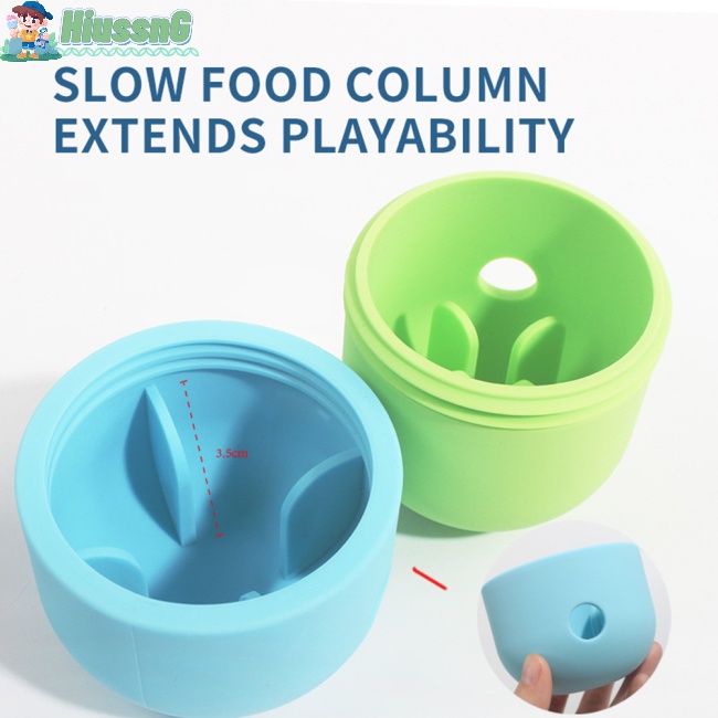 Hus Hộp Đựng Thức Ăn Chậm Đồ Chơi Tương Tác Lắc Lư Bằng Silicone Cấp Thực Phẩm Chậm Cho Chó