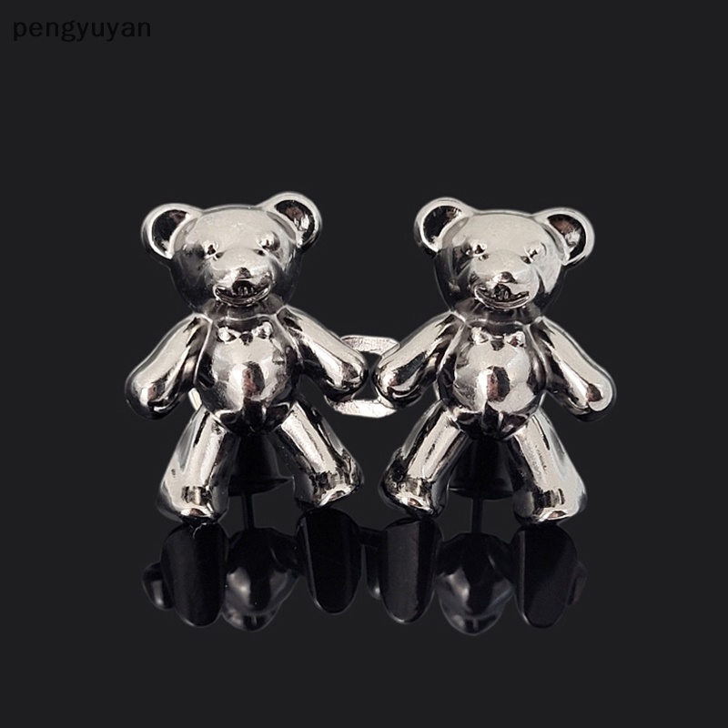 [pengyuyan] 1 Cặp Kẹp Thắt Lưng Bằng Kim Loại Hình Gấu Có Thể Tháo Rời [Mới]