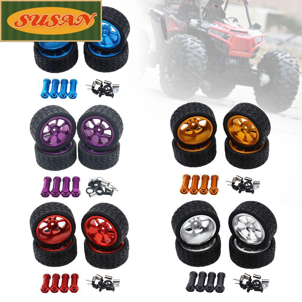 SUSANS Hàng Mới Về Bộ 4 Bánh Xe Phân Loại Thay Thế Cho Xe Hơi Điều Khiển Từ Xa 1 / 18