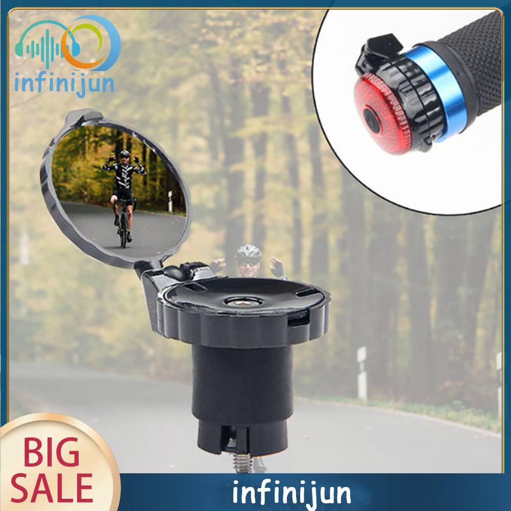 Gương Chiếu Hậu Phản Quang An Toàn Gắn Tay Lái Xe Đạp