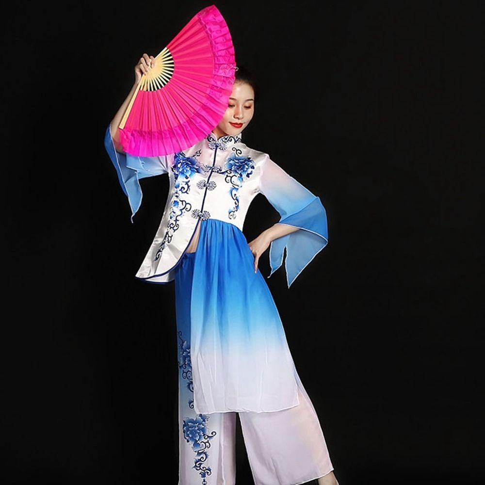 SUYO Quạt Múa Bụng Bằng Lụa Chất Lượng Cao Dài 31cm