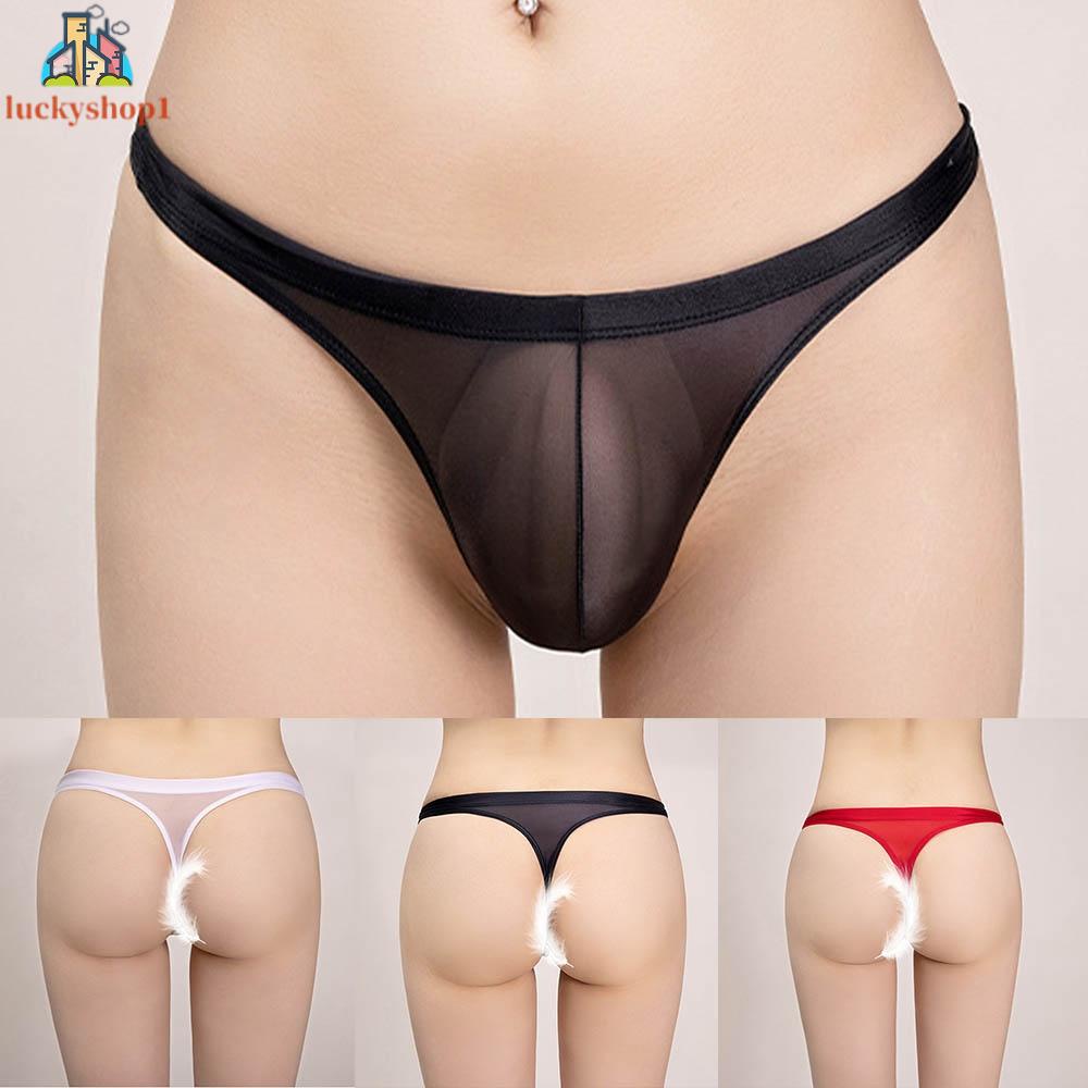 Quần Lót Nylon Bóng Lưng Thấp Thoáng Khí Thoải Mái Thời Trang Cho Nam