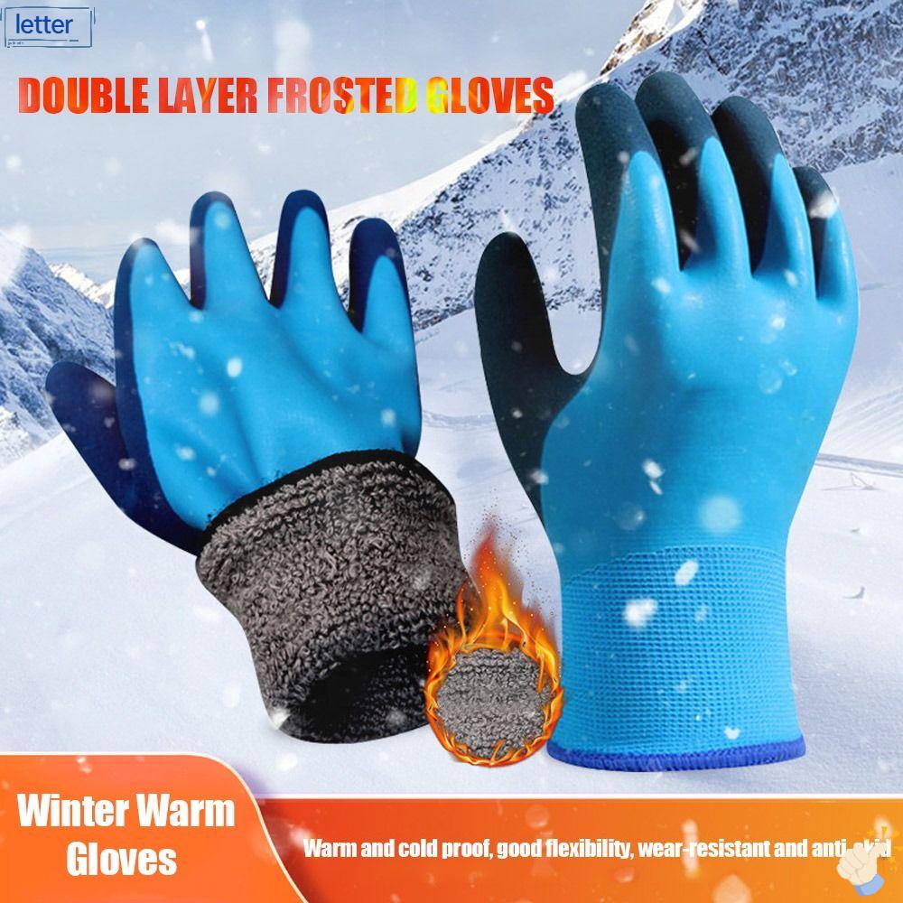 LET Đôi Găng Tay Lao Động Chống Thấm Nước Chống Mài Mòn Giữ Ấm Mùa Đông