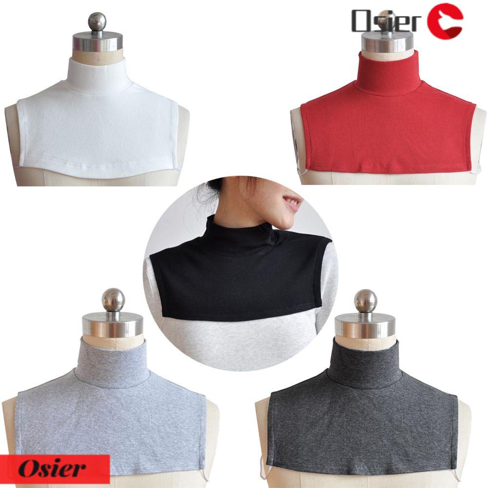 OSIER1 Cổ Áo Giả Màu Sắc Trơn Tháo Rời Được