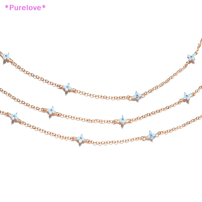 Vòng cổ Mặt Hoa Nhỏ Màu Vàng Thời Trang Dành Cho Nữ Mới