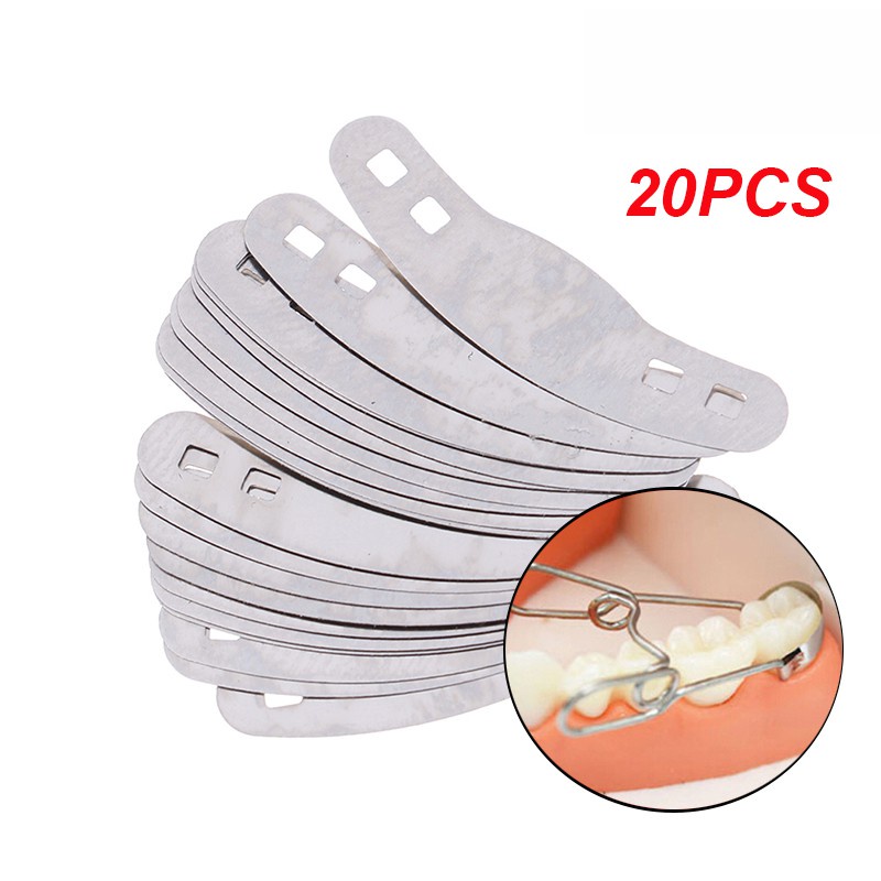 Set 20 Dây Đai Ma Trận Bằng Kim Loại Chuyên Dụng Trong Nha Khoa