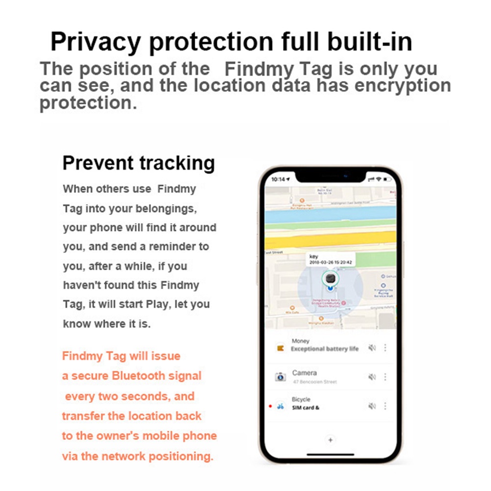 Móc khóa mini chống thất lạc Thẻ thông minh Find My Thiết bị tìm Bluetooth Thiết bị theo dõi báo động hai chiều Gps Ví điện thoại Định vị chìa khóa trẻ em thú cưng