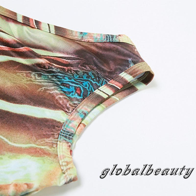 Áo Không Tay Lệch Vai In Họa Tiết Thời Trang Mùa Hè Cho Nữ