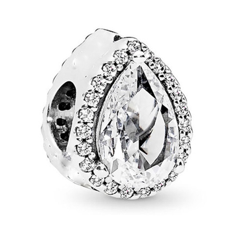 Hạt Charm Hình Trái Tim Pha Lê Thời Trang Dành Cho Nữ