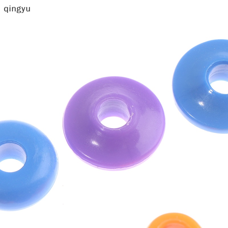 Bộ 50 Hạt Nhựa Hình Học Xỏ Dây Vui Nhộn Cho Bé