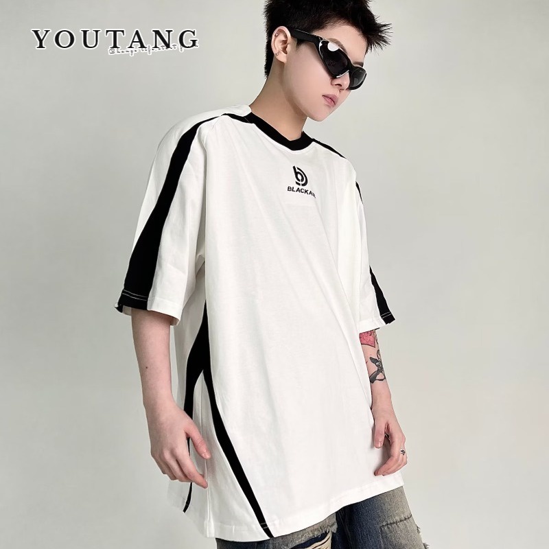 Áo Thun Nam Tay Ngắn Cổ Tròn In Chữ YOUTANG Thời Trang