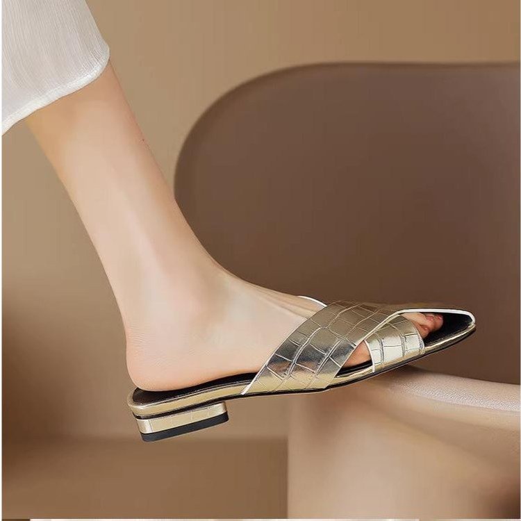 Giày Sandal Đế Bằng Thời Trang Dành Cho Nữ