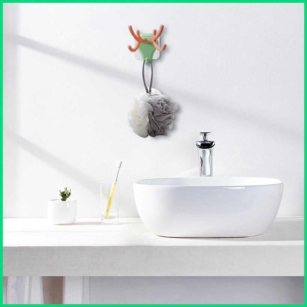 Móc Treo Khăn Tắm / Chìa Khóa / Mũ / Khăn Choàng Gắn Tường Chịu Được Sức Nặng Trang Trí Hình Gạc Hươu