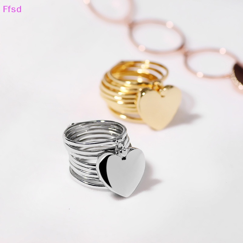 Vòng Đeo Tay / Nhẫn Hình Trái Tim Xoắn Co Giãn 2 Trong 1