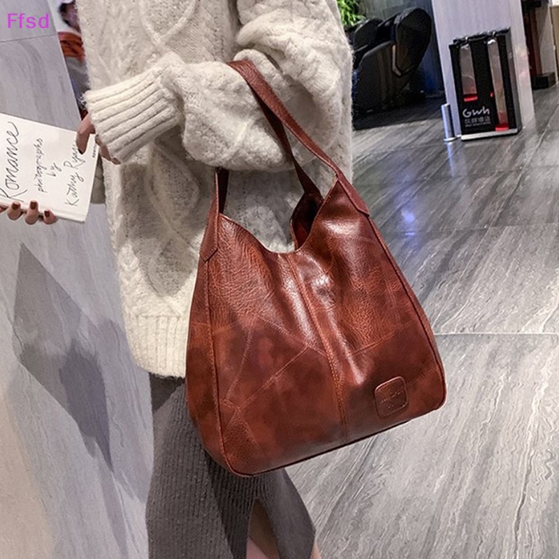 {Ffsd} Mới Túi Xách Da PU Mềm Đơn Giản Thời Trang Cao Cấp Có Tay Cầm Dành Cho Nữ * Bán Chạy