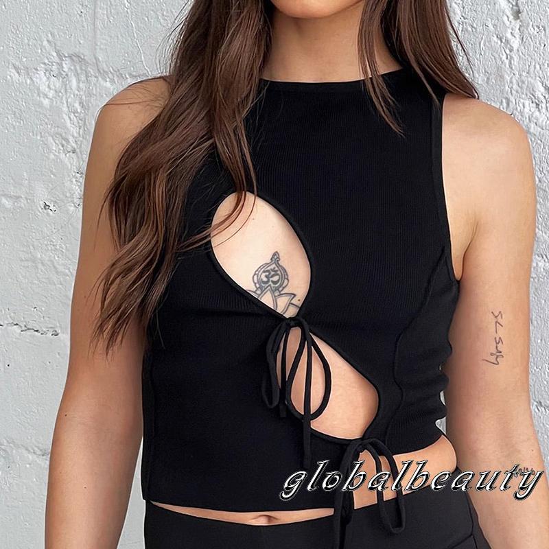 Gb Áo Tank Top Không Tay Cắt Xén Cơ Bản Thời Trang Mùa Hè Dành Cho Nữ