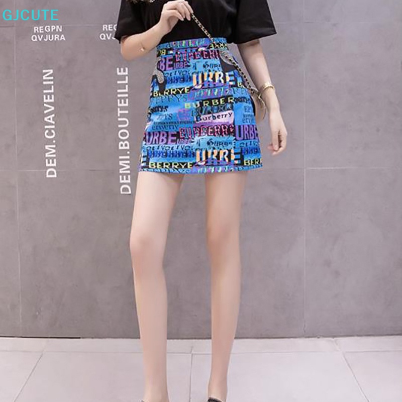 Chân Váy Bút Chì Lưng Cao Dáng Chữ A In Họa Tiết Hoạt Hình Phong Cách Hàn Quốc Thời Trang Mùa Hè Cho Nữ