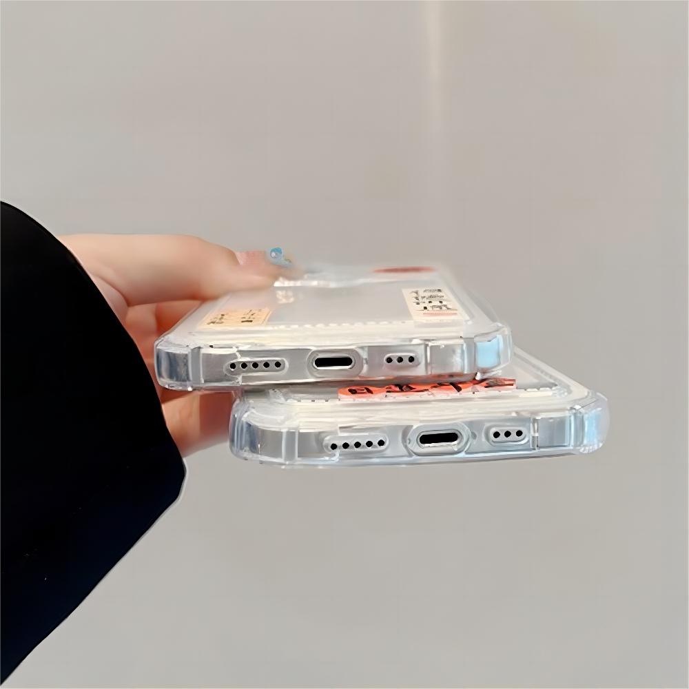 Ốp Điện Thoại TPU Mềm Chống Nước Chống Rơi Kèm Ngăn Đựng Thẻ In Chữ Cho IPhone 14 13 12 11 Pro Max X XR 8 7 Plus SE