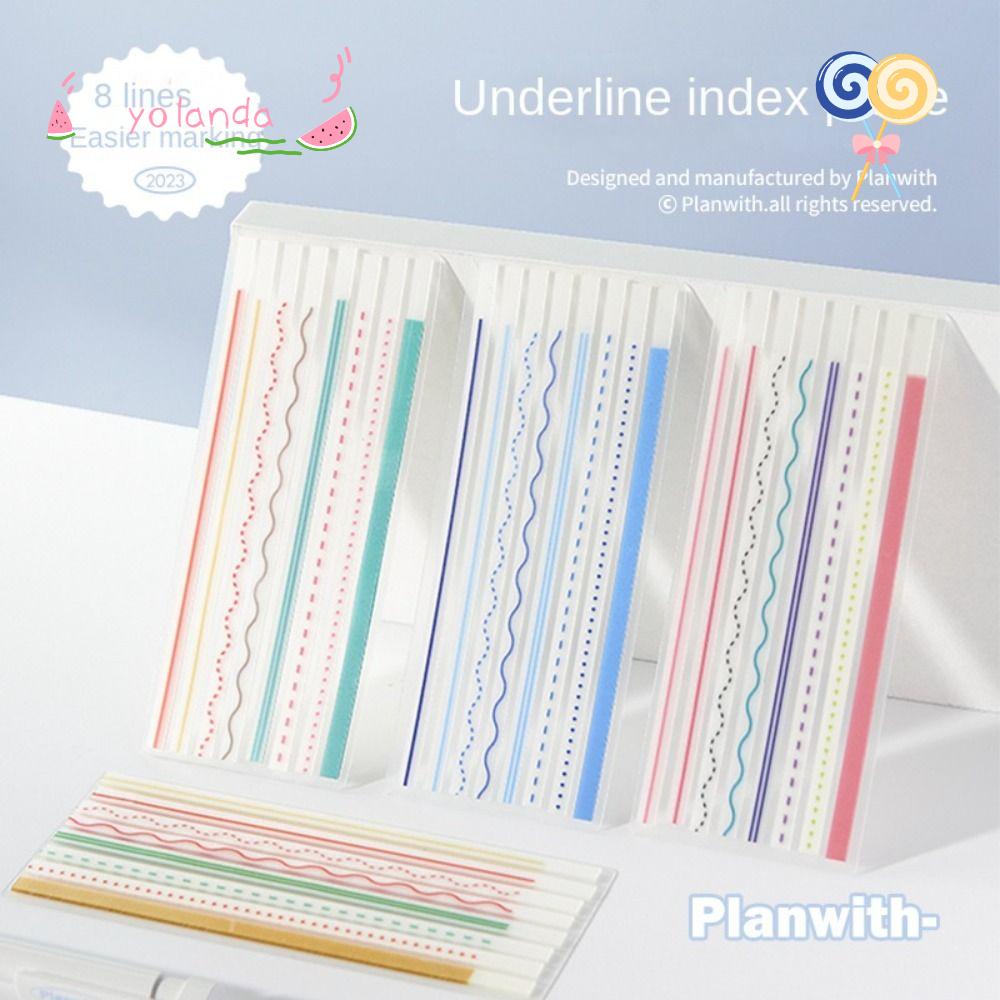 YOLA Cuộn Băng Keo Bắt Sáng Nhiều Màu Tự Dính Dùng Trong Văn Phòng