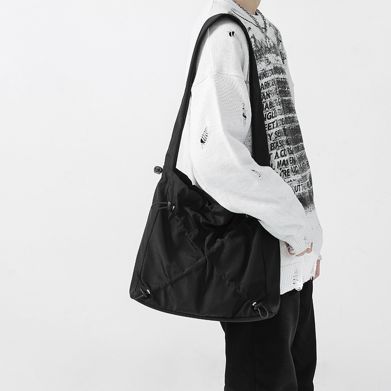 Túi Đeo Chéo Vai Sức Chứa Lớn Phong Cách Đường Phố Nhật Bản Dành Cho Nam